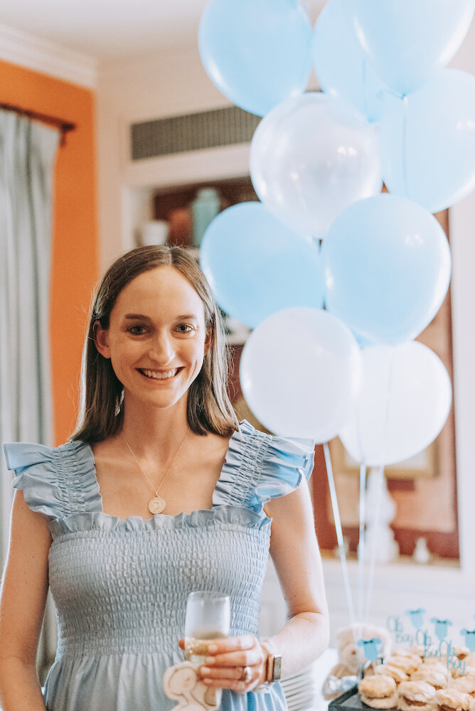 baby shower blue balloons