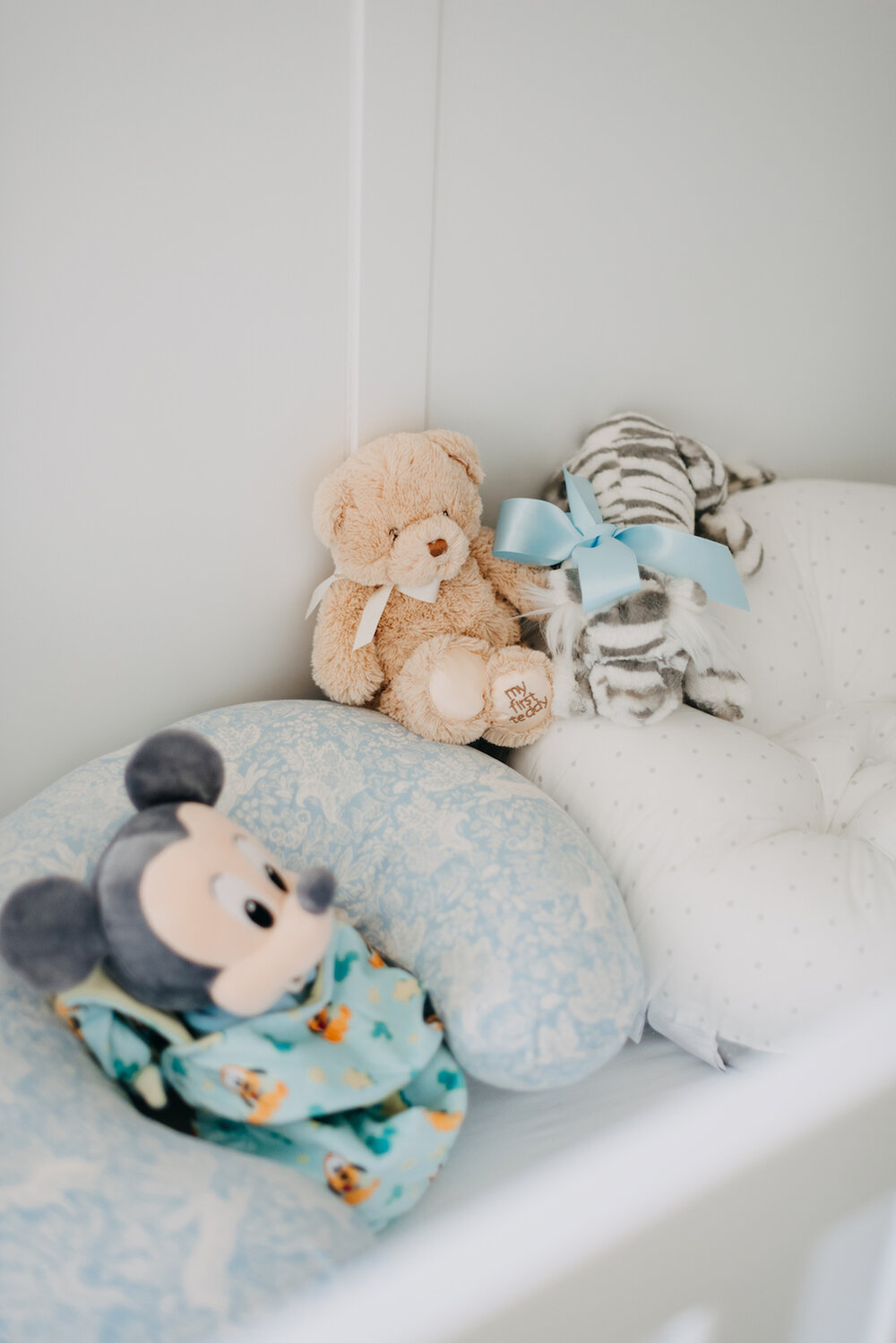 Nursery pillows and stuffed animals