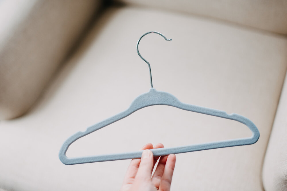 Baby blue hangers