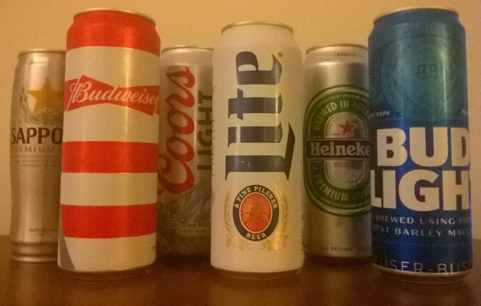 Buying 24 ounce cans meant that we still had 120 ounces of beer to drink after our initial 4 ounce samples of each beer.