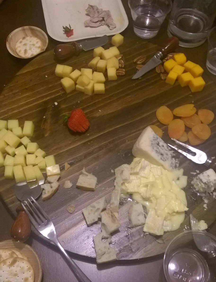 All that was left by the end of the night.