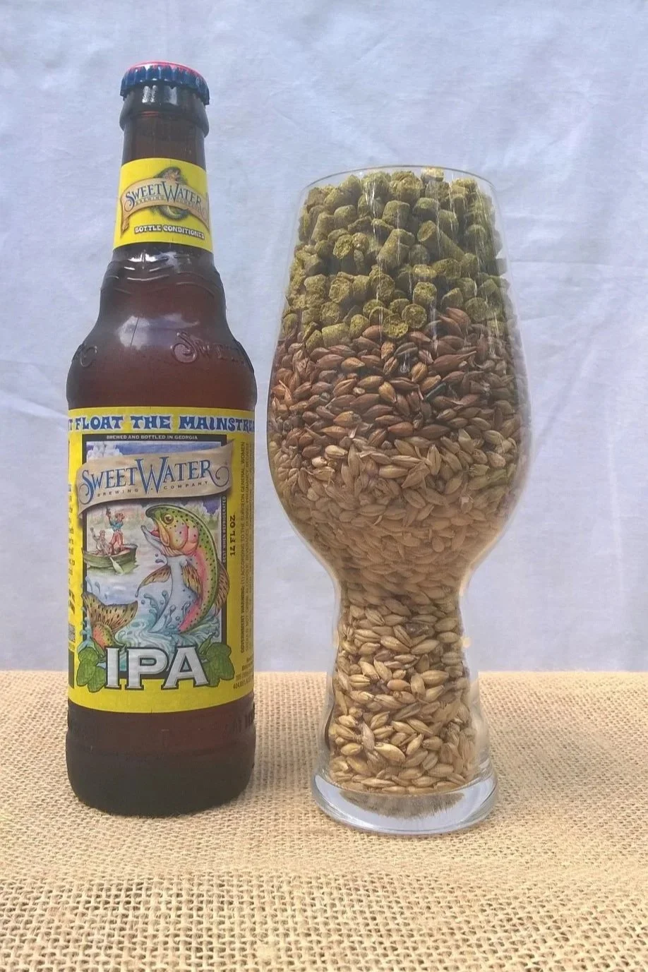 raw brewing ingredients before fermentation process begins