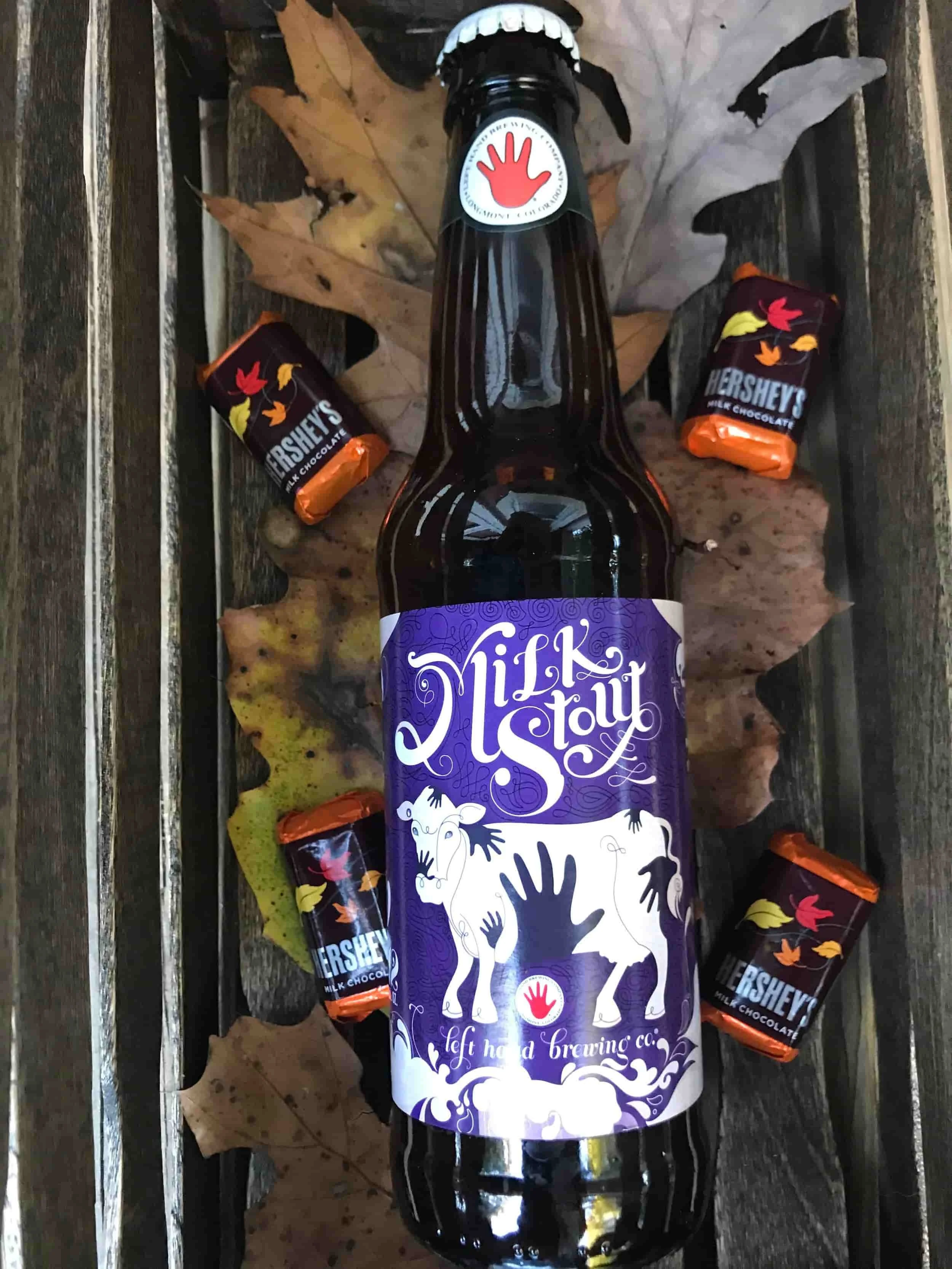 Left Hand Milk Stout with Hershey's milk chocolate