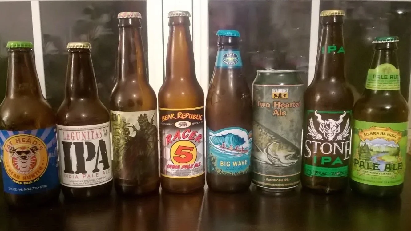 blind tasting comparing american pale ale and ipa for sensory training