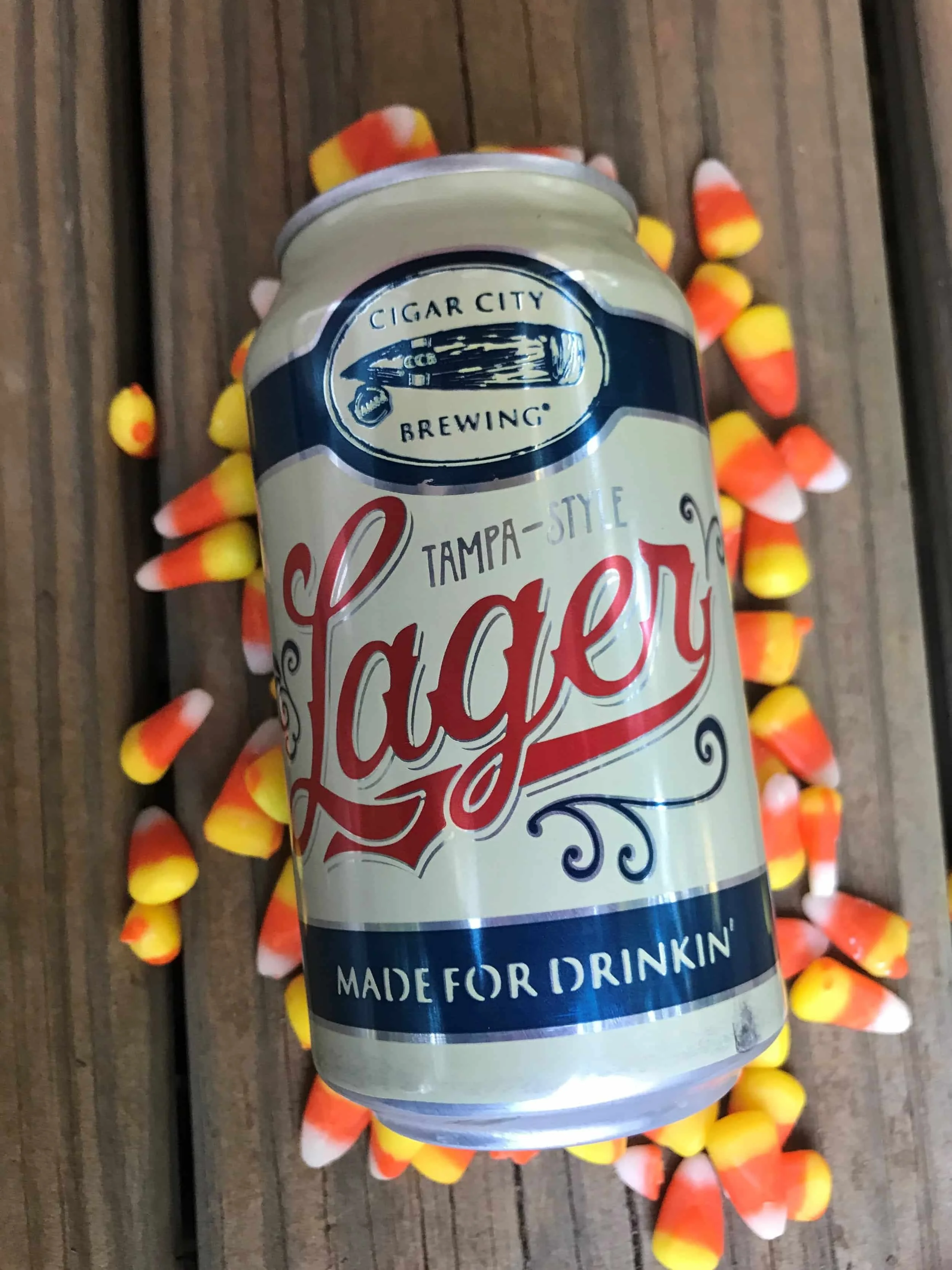 Cigar City Tampa-Style Lager with candy corn