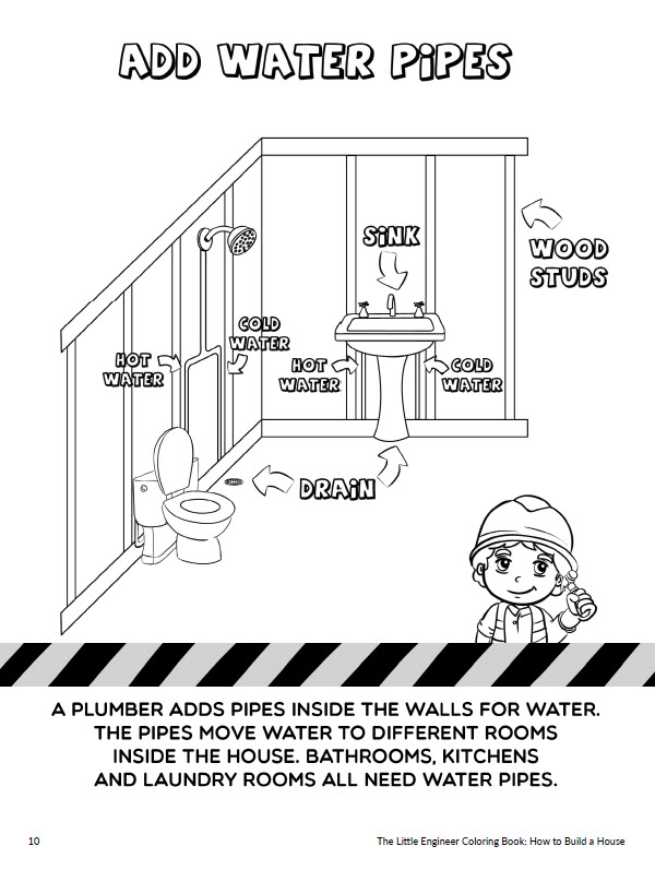 Download The Little Engineer Coloring Books How To Build A House Pdf Best Mom Ideas
