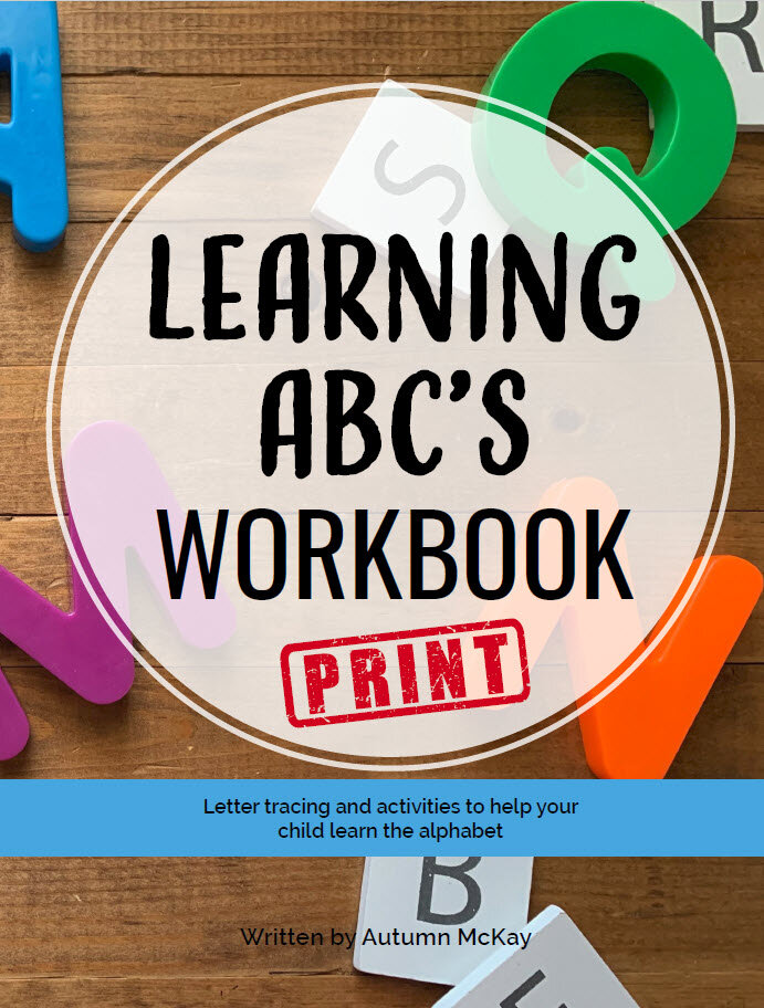 Learning ABC's Workbook: Print - $9