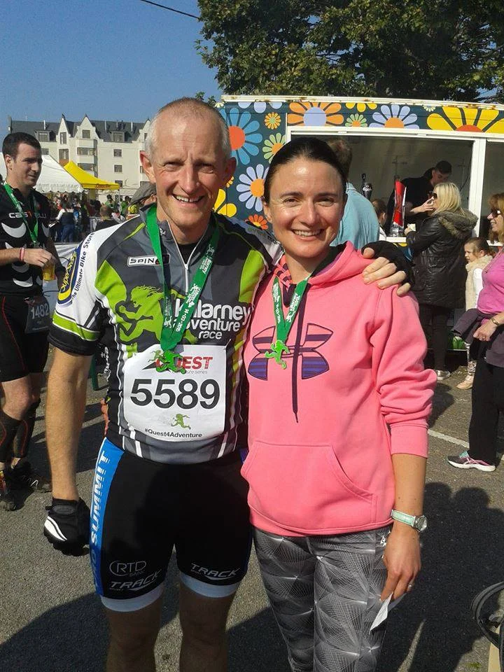Jen & Niall following their completion of the Quest Killarney Adventure Race in 2015.