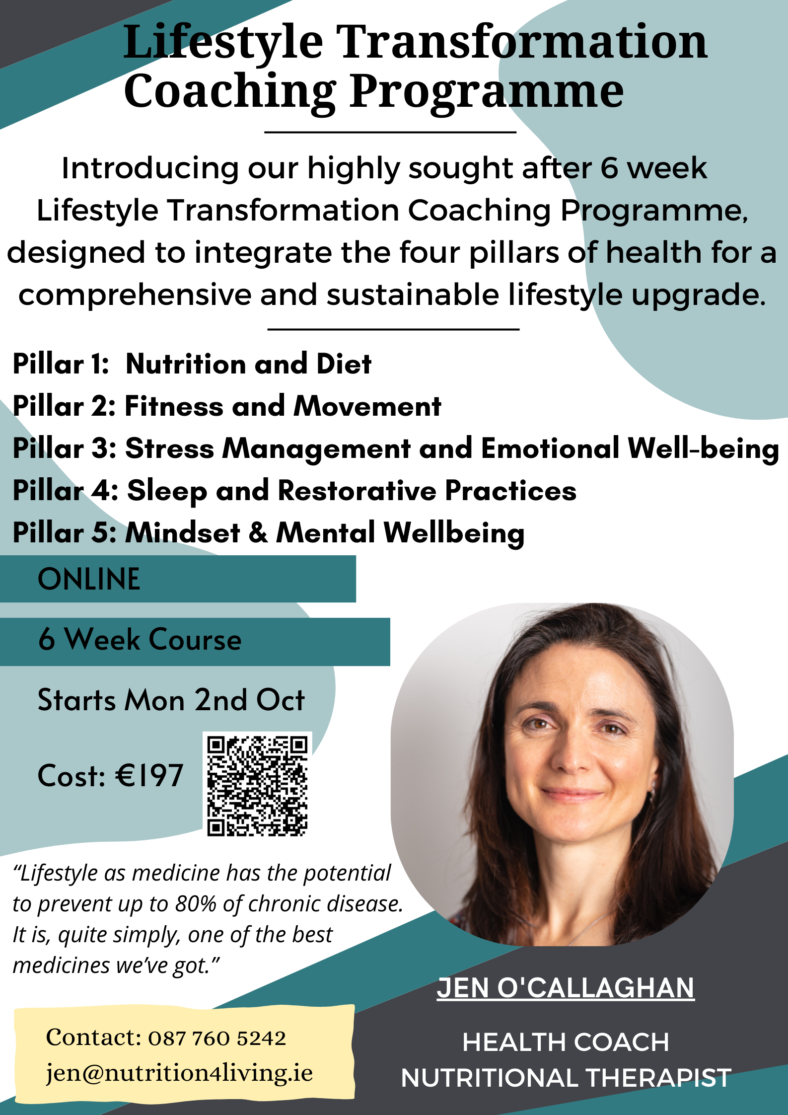 Life And Health Program Lifestyle Health Coach Cork, Ireland - Everyday Fitness Wellbeing