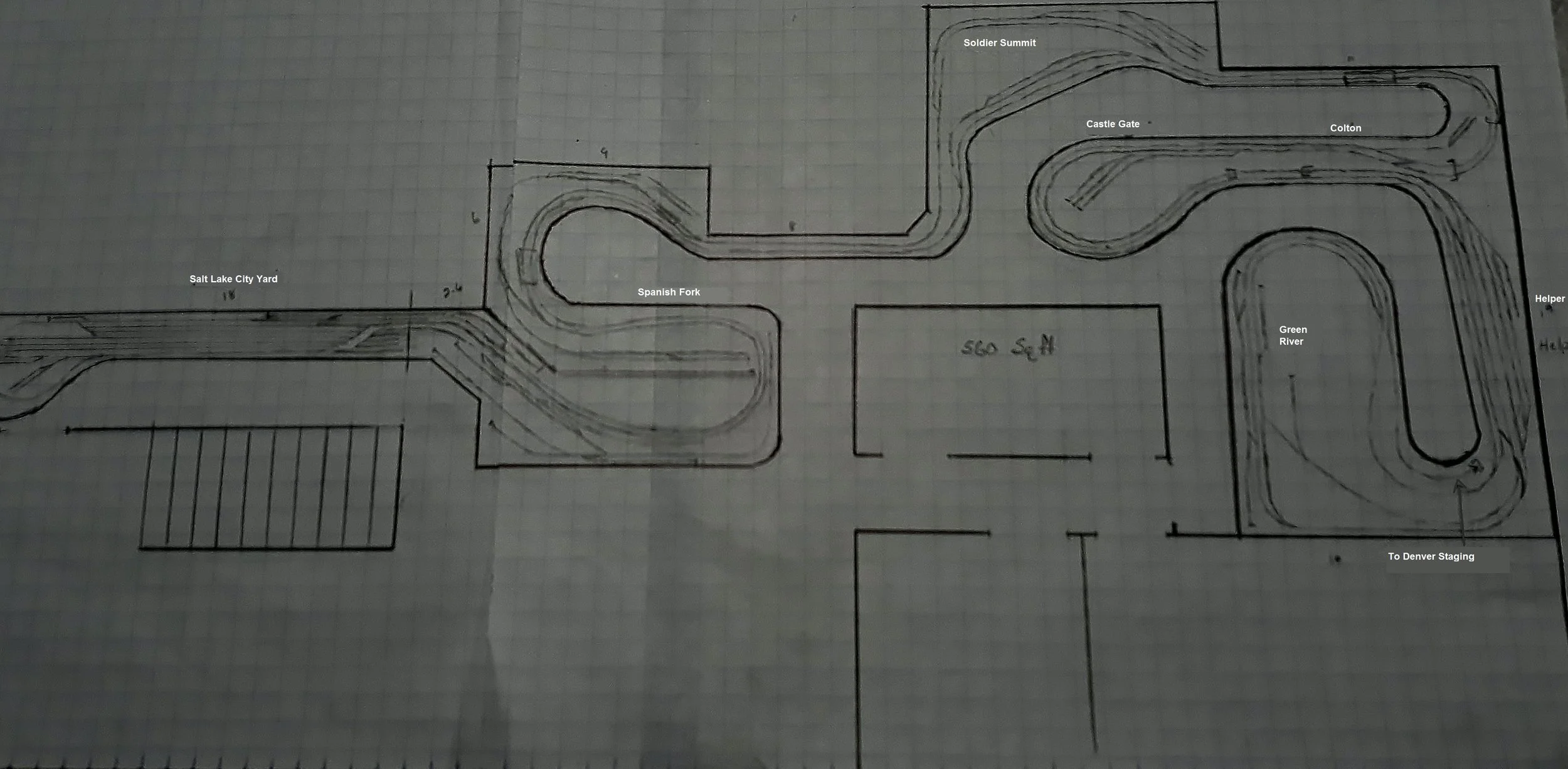 Rough sketch of the DRGW Through Castle Country