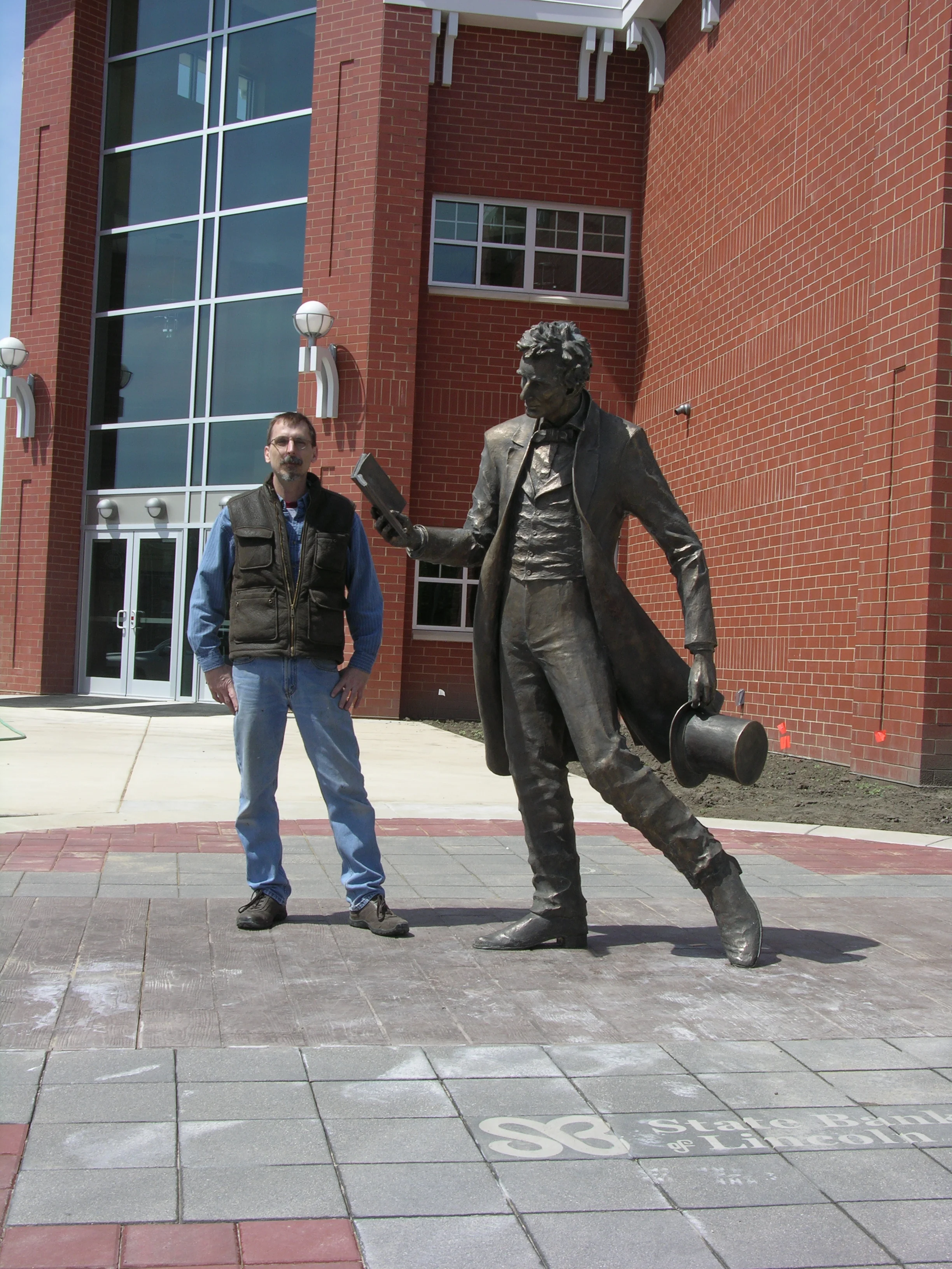 Lincoln at Lincoln  and me.JPG