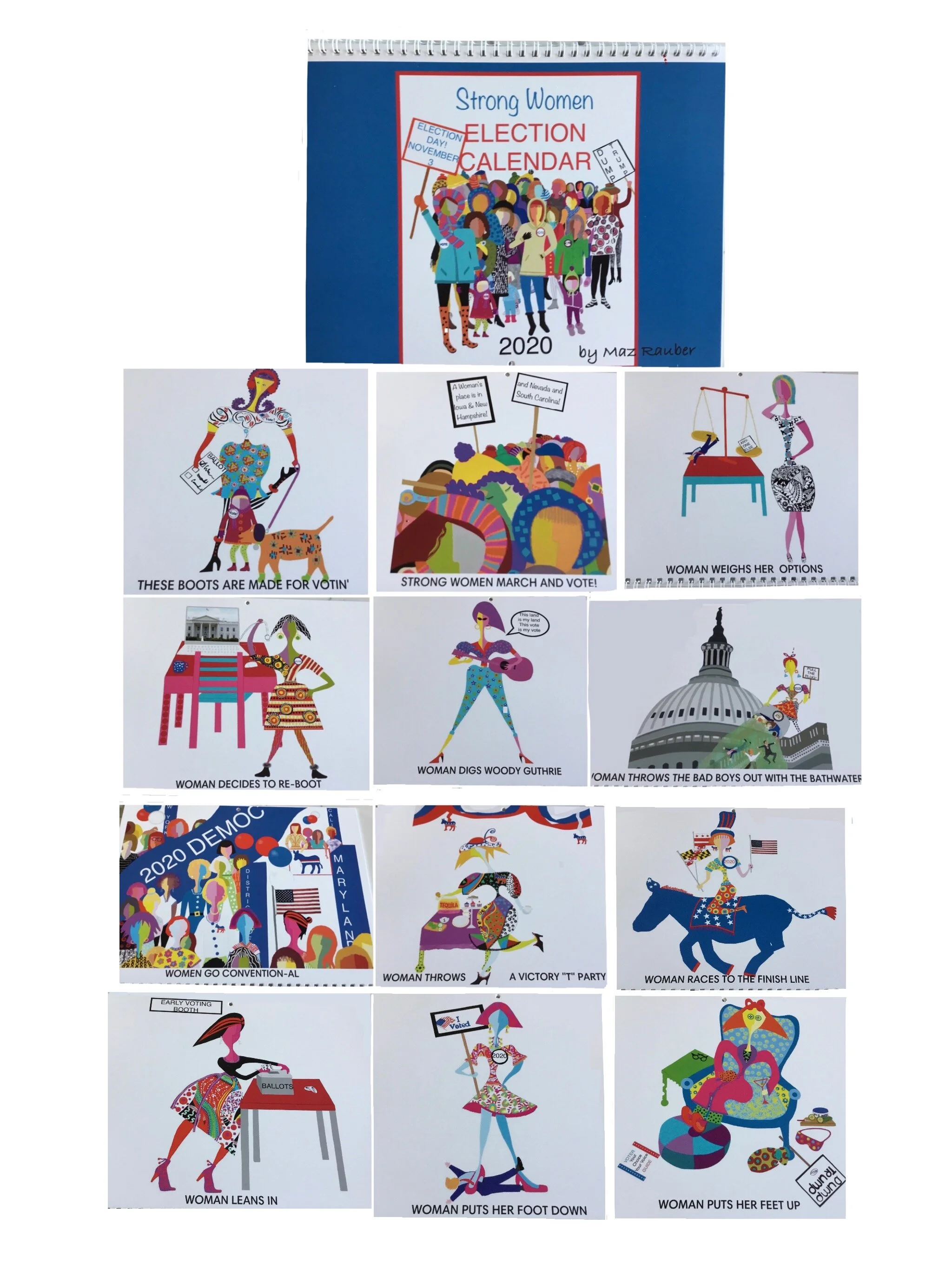 NEW! 2020 'STRONG WOMEN' ELECTION YEAR WALL CALENDAR!