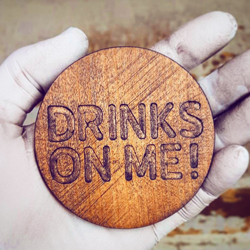 Hand-oiled maple: Our coasters are handmade and oiled to beautiful perfection.