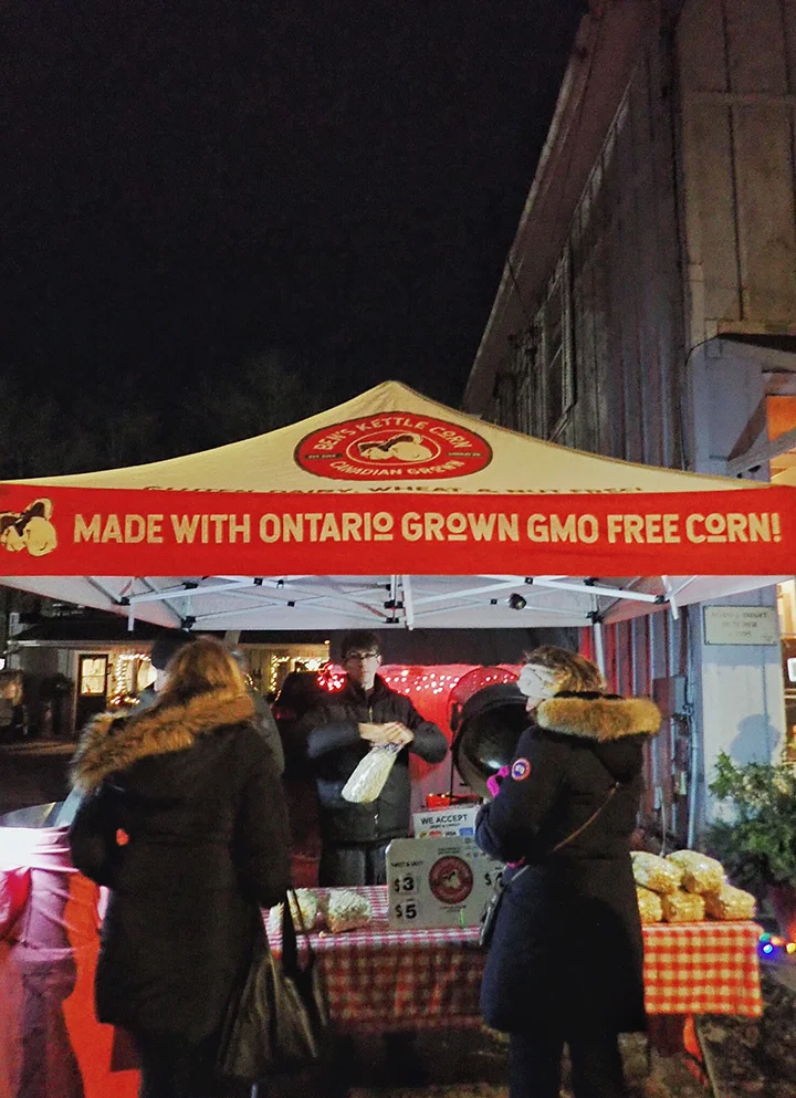 Ben’s Kettle Corn selling their locally-sourced popcorn.