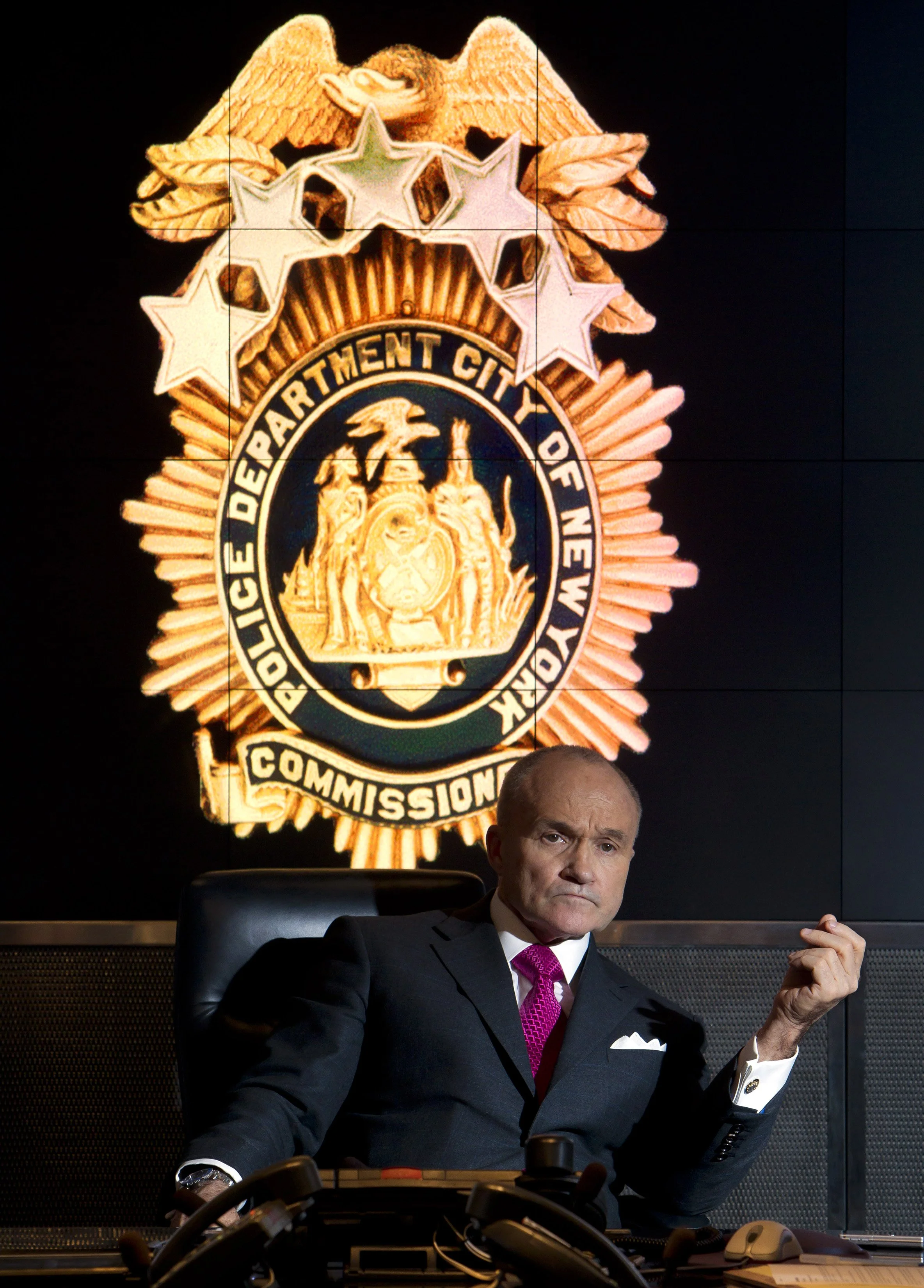  New York Police Commissioner Ray Kelly in his personal conference room command center Friday, Dec. 20, 2013, in New York.  