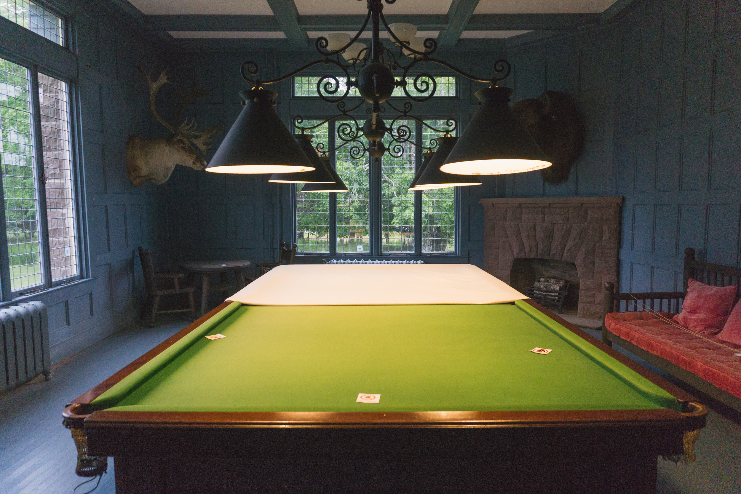The billiard room.