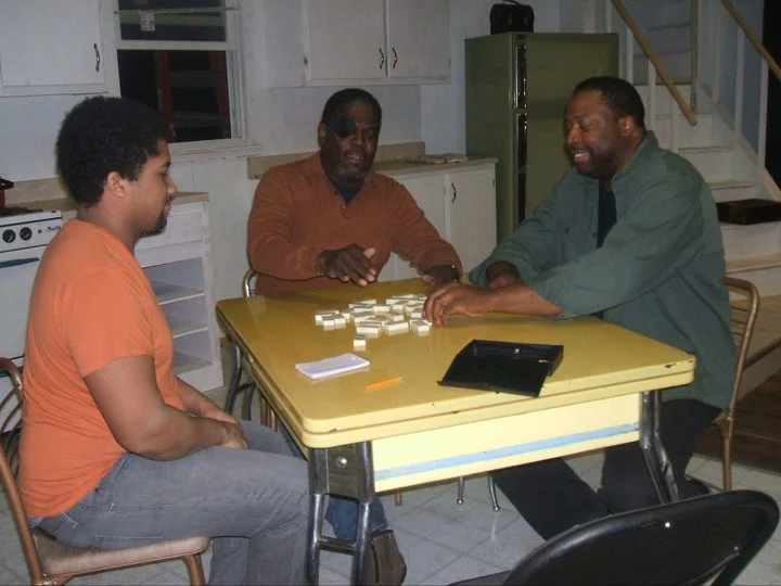 "Brokeology" rehearsal with Monty Cole as Malcolm, Johnny Lee Davenport as William and David J. Curtis as Ennis