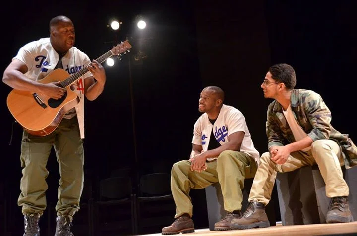 "A Soldier's Play" David J. Curtis as CJ Memphis, with Ezra Stevens and Geraldo Portillo