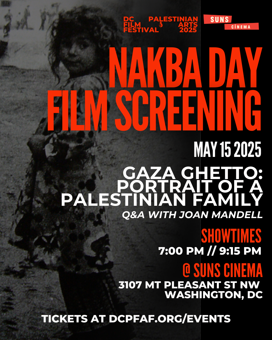Nakba Day Screening: GAZA GHETTO: PORTRAIT OF A PALESTINIAN FAMILY