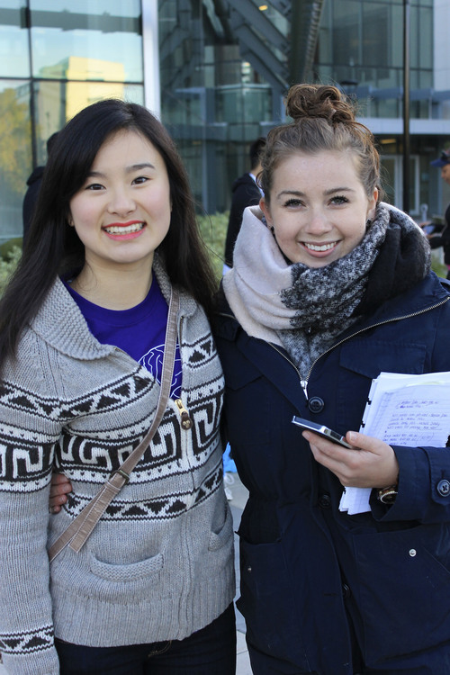 Amy Li (left) and Leah Shipton (right) co-coordinating OTS 2015