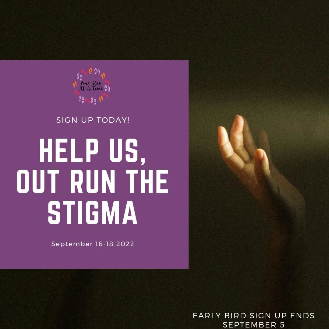3 DAYS LEFT for the early bird registration of only $10! Sign up today and help us Outrun The Stigma. 

Track your activity and submit it for a chance to win prizes from Calaway Park, Kensington Wine Market, Urban Athlete, and more!!

Click the link 