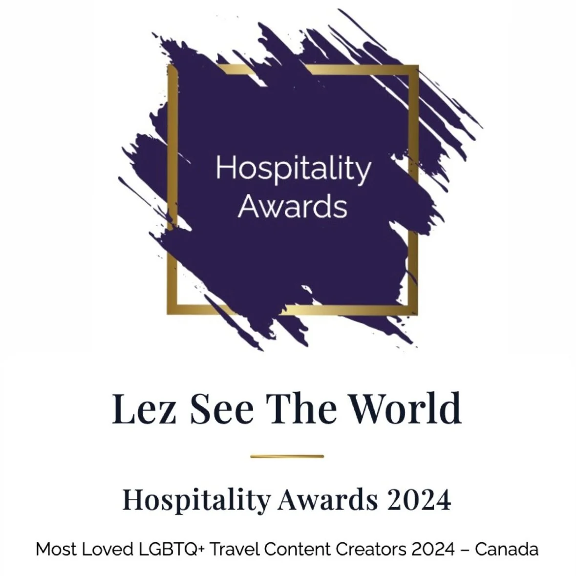 Most Loved LGBTQ Travel Content Creators -LUXLife Hospitality Awards (Winner 2024)