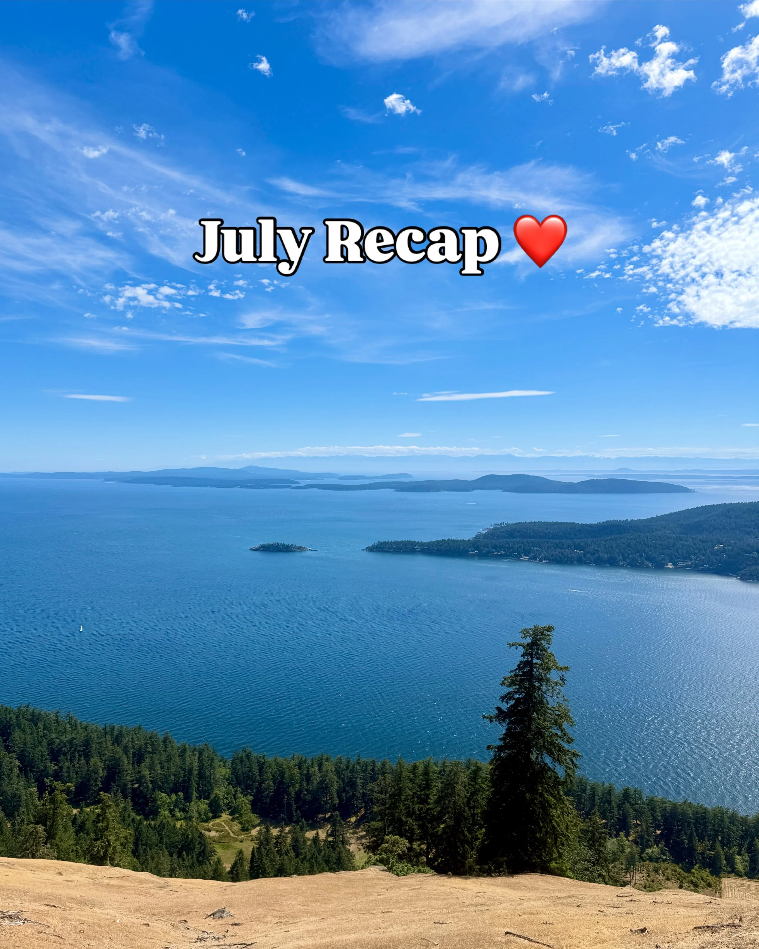 The month of July really flew by, but looking back we packed a lot in! ❤️⁣⁣⁣
⁣
We spent the first couple weeks on the island, soaking up this beautiful Gulf Island summer. We also had guests come stay with us in the tiny house, and had the best time 