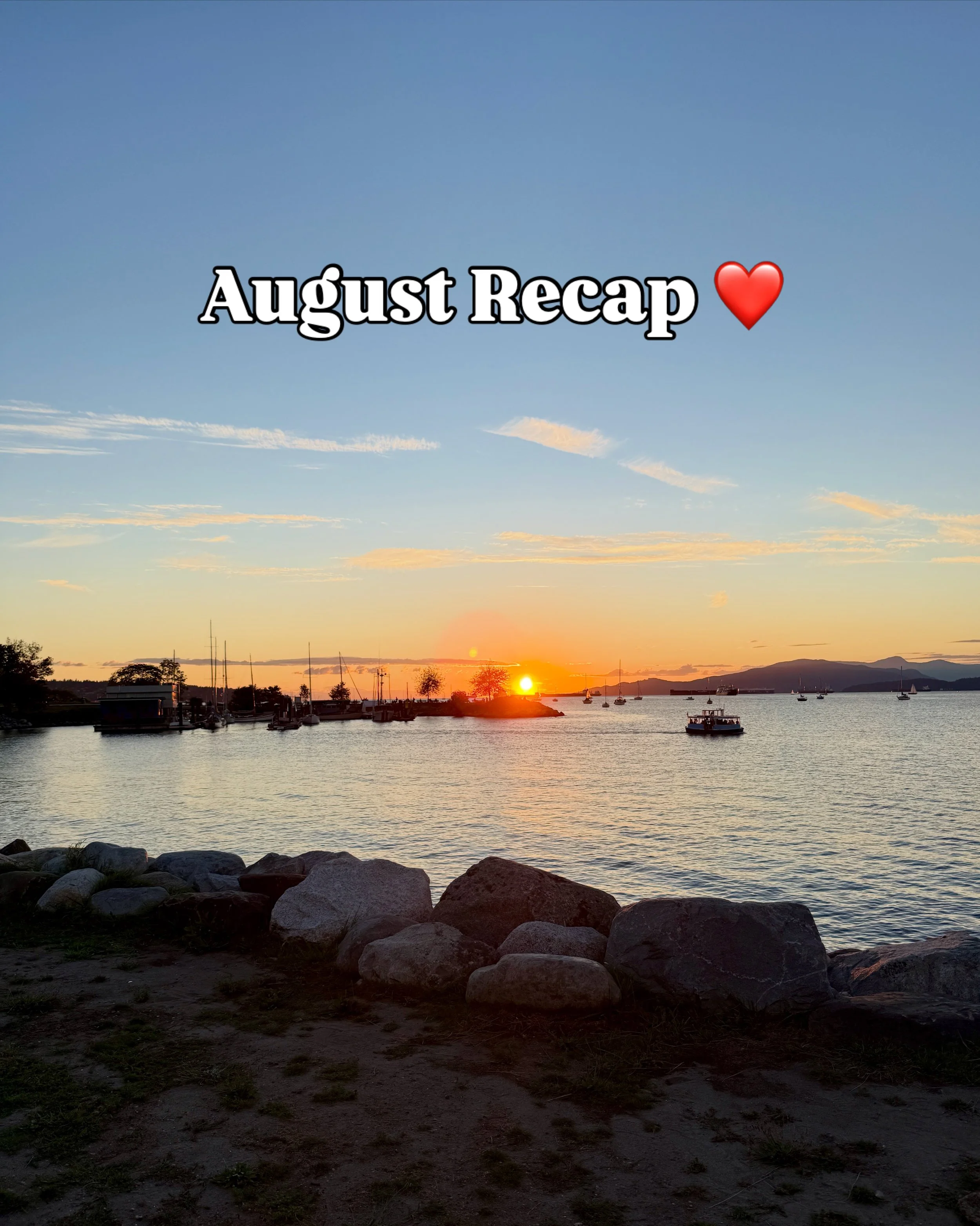 This month&rsquo;s recap is a little late, and we can&rsquo;t believe it&rsquo;s already September! August was full of beautiful summer days and visits with friends and family, and it was the perfect mix of time on the island and trips to the city ❤️