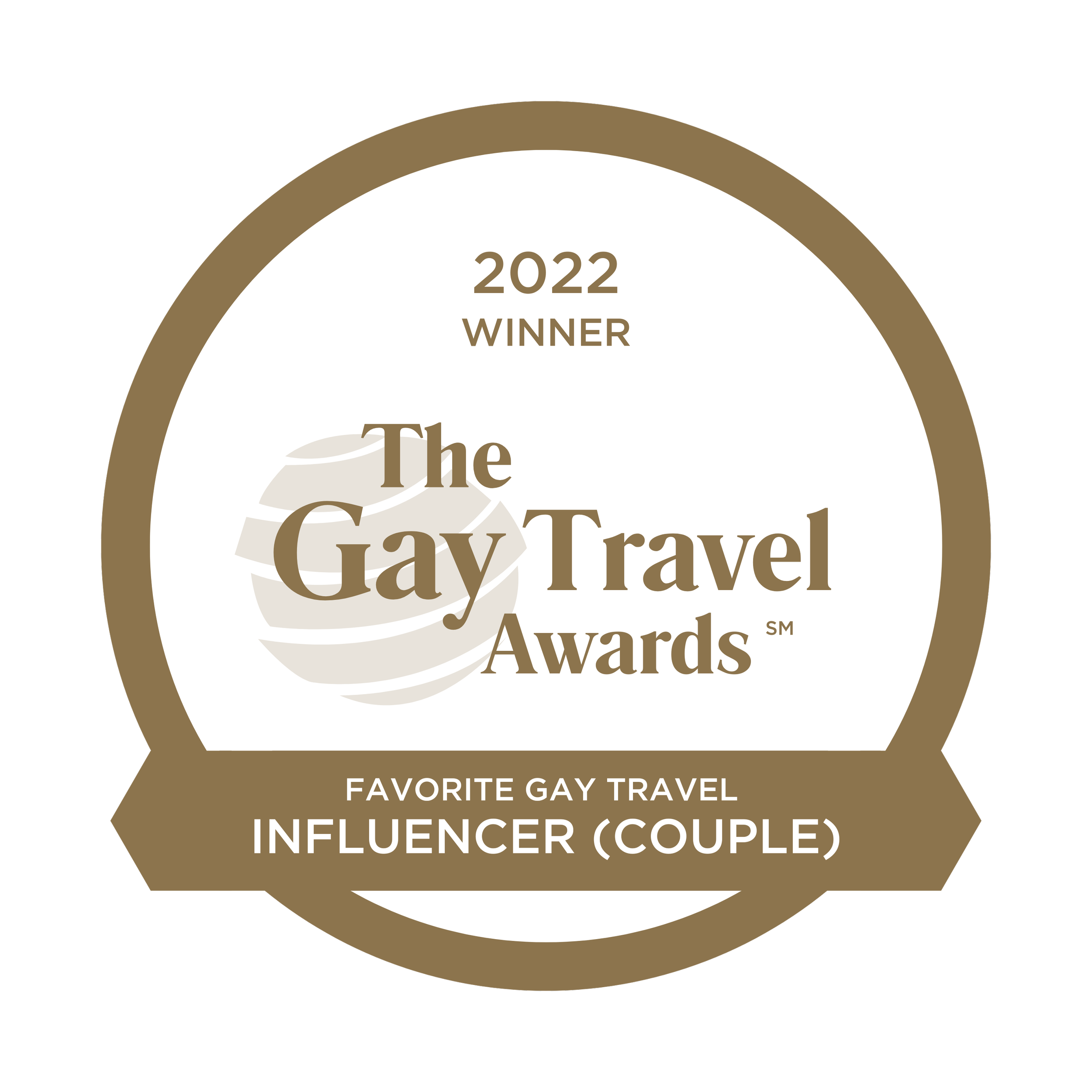 Favourite Gay Travel Influencer Couple - The Gay Travel Awards (Winner 2022)