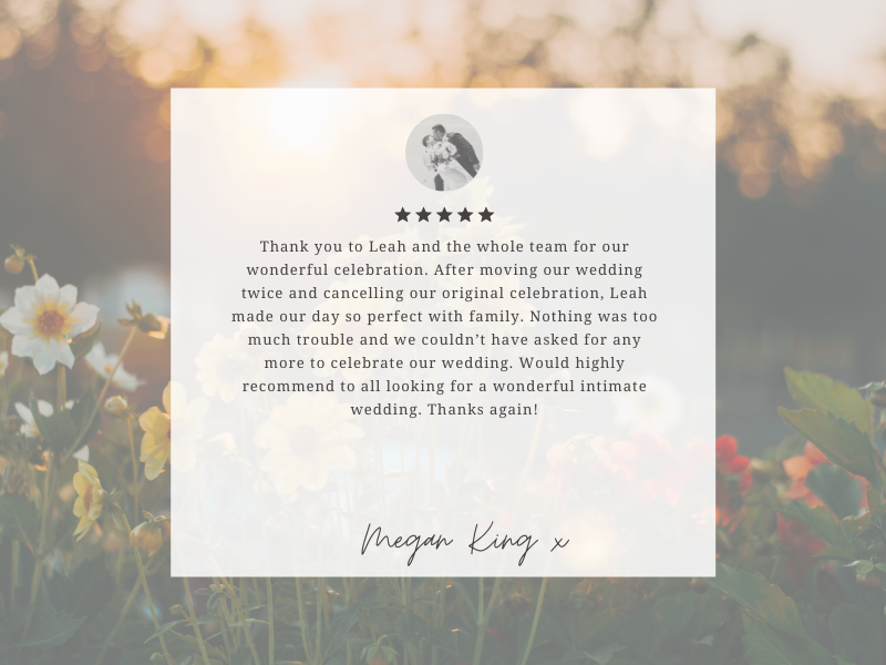 The team from Super Simple Noosa Elopement have been amazing to work with. Communication was fast between any of the team. Leah, Jacqui and Marlies are friendly and easy to work with. The ladies are very good at what.png