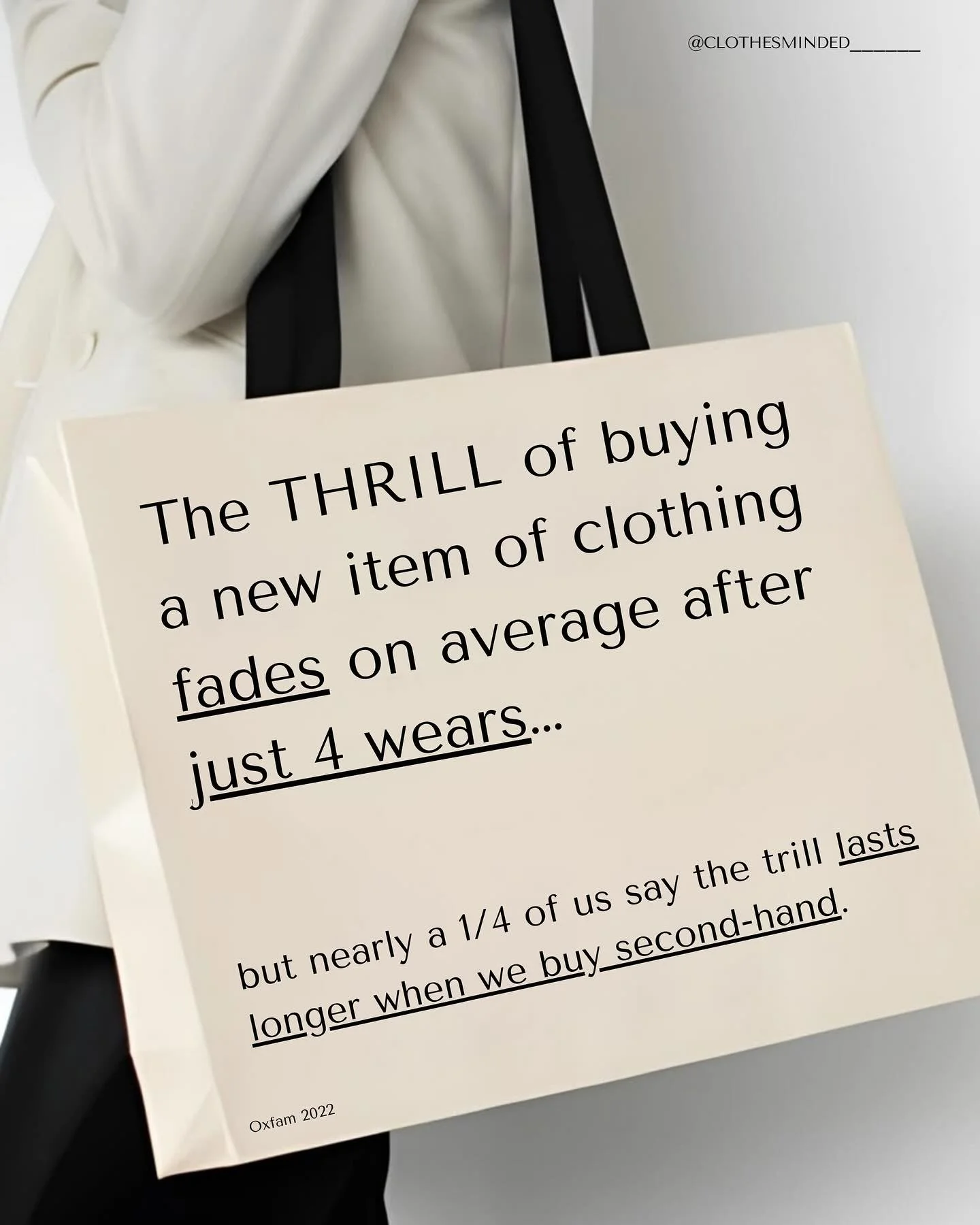 We love the high of something
new, but on average it lasts just 4 wears. Nearly a quarter of us say secondhand makes the joy last longer.
How do we shift from chasing the thrill of new to embracing lasting joy in our clothes?
@the_redirectory @oxfam