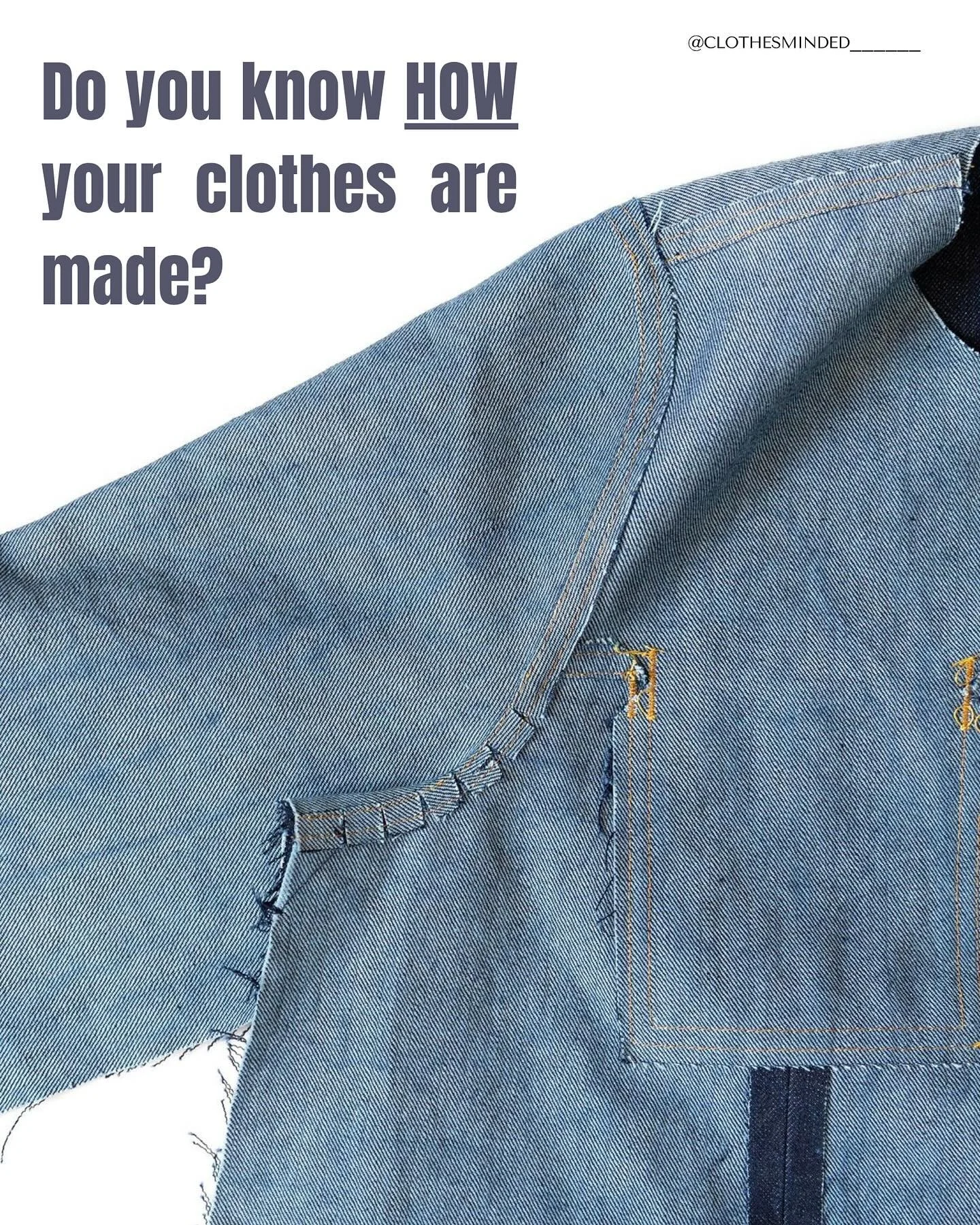 Do you know HOW your clothes are made?
Every piece of clothing passes through many hands &mdash; stitched, cut, and crafted with time and care. Once we understand the effort behind each garment, we start to value them differently.
Swipe to read some 