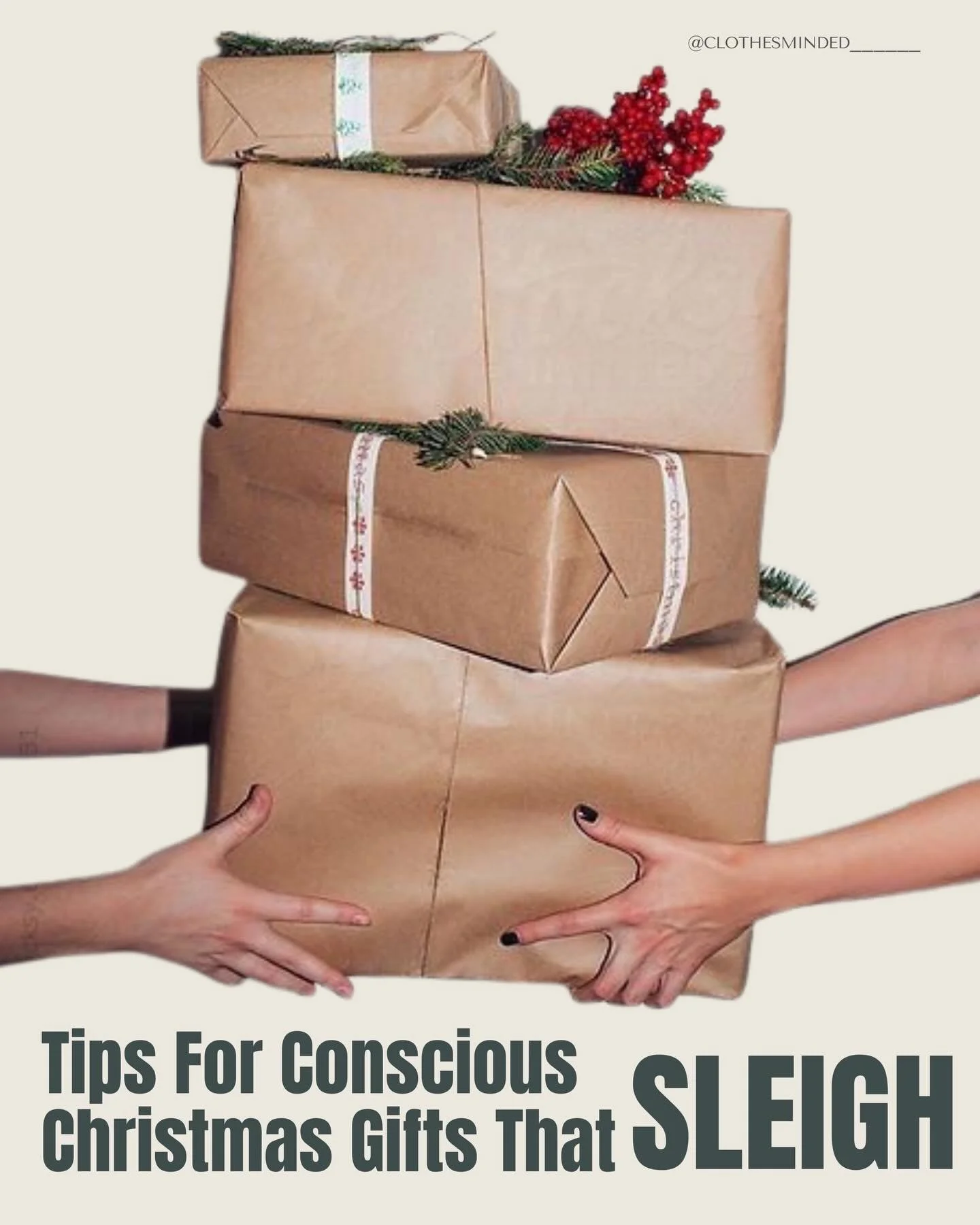 Swipe through our tips for conscious Christmas gifting that SLEIGHS! 

Sources 
@commonsearth 
@weldstories 

#gifts #christmas #christmasgiftideas 
#sustainability #sustainablefashion #ethicalsourcing #traceability #transparency #responsiblebusiness