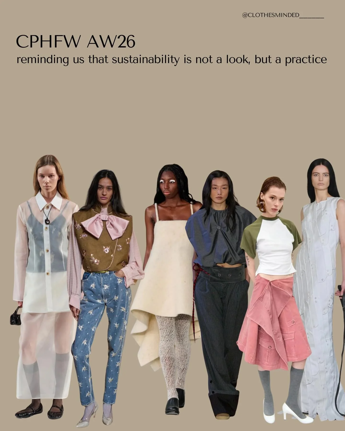 I&rsquo;ll be honest - I&rsquo;ve been feeling a little burnt out and lacking interest in the sustainable fashion space. But the recent @cphfw has pulled me out of this funk - reminding me the importance of sustainable fashion that is exciting and fa