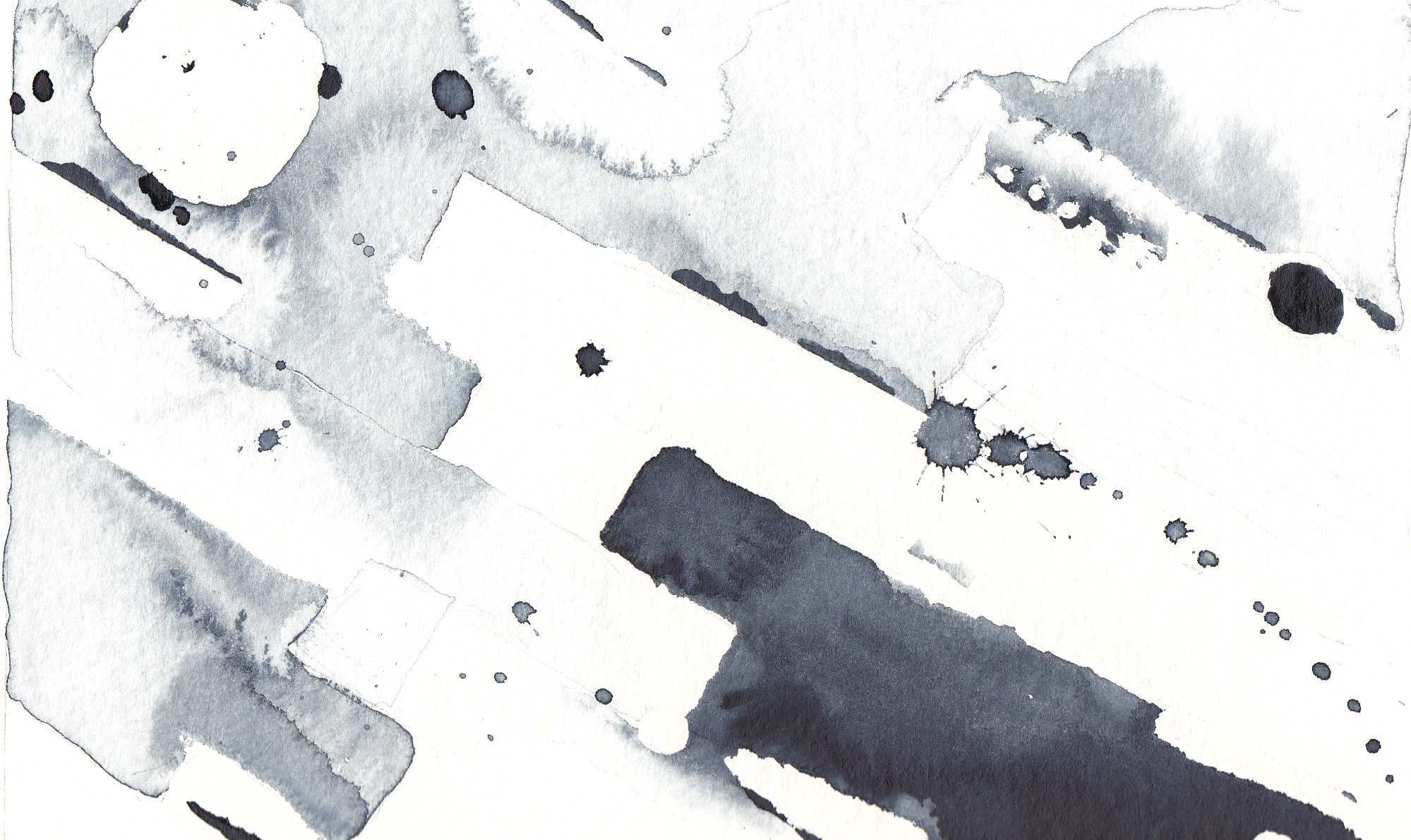 Abstract watercolor composition (Payne's Grey)