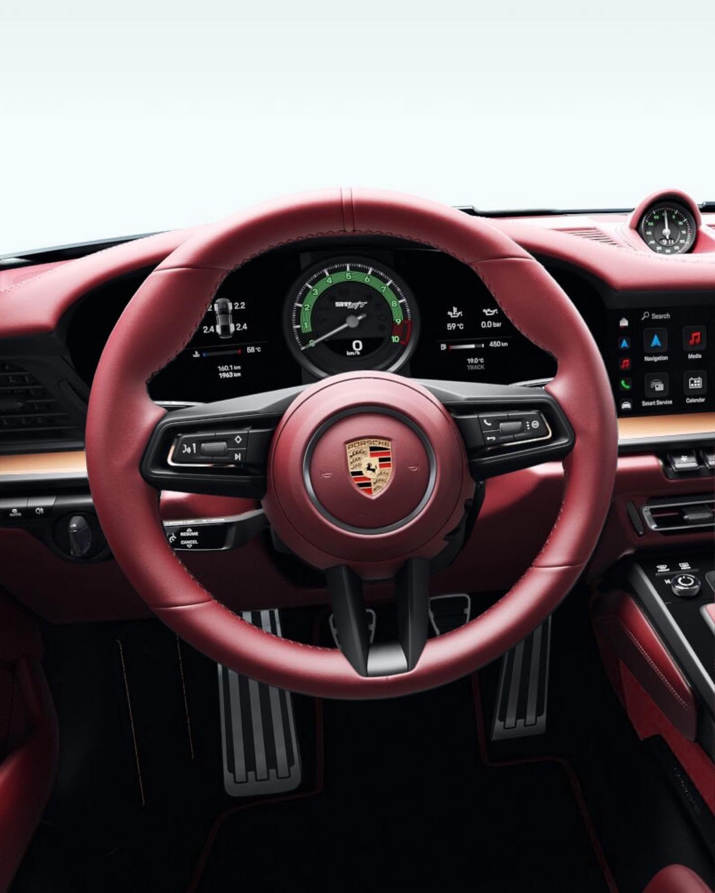 Petition to make blue on red the new green on tan. #992ST #Sonderwunsch #CarraraDesign