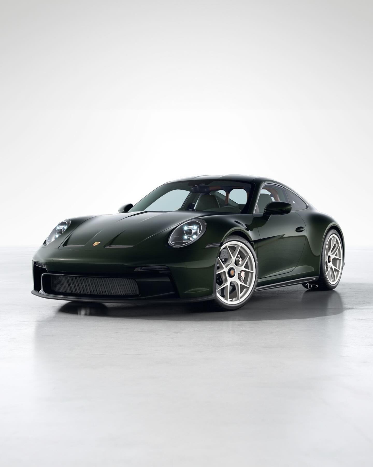 (mostly) Green over tan.

- @Porsche #911ST rendered in Oak Green Metallic over Notogreen leather with a plethora of #Sonderwunsch details.

We help drivers design, visualize, and refine specifications and liveries for their dream cars. #CarraraDesig