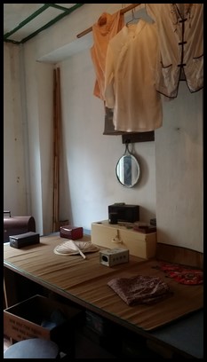 This cubicle was shared by four ma jies.