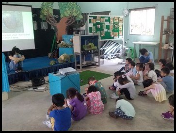  Ms Edwina was talking to the children about how the Sunda Pangolins rests… 