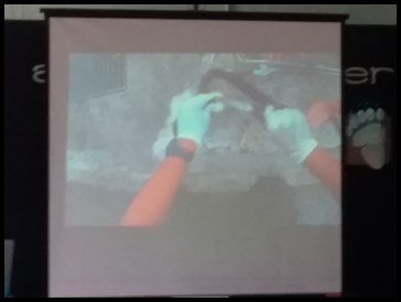 Ms. Edwina showed the children a video of the rescue of a snake whose head was caught in a can. She explained to the children that we should avoid throwing rubbish around as the animals can get trapped in it and injure themselves. 