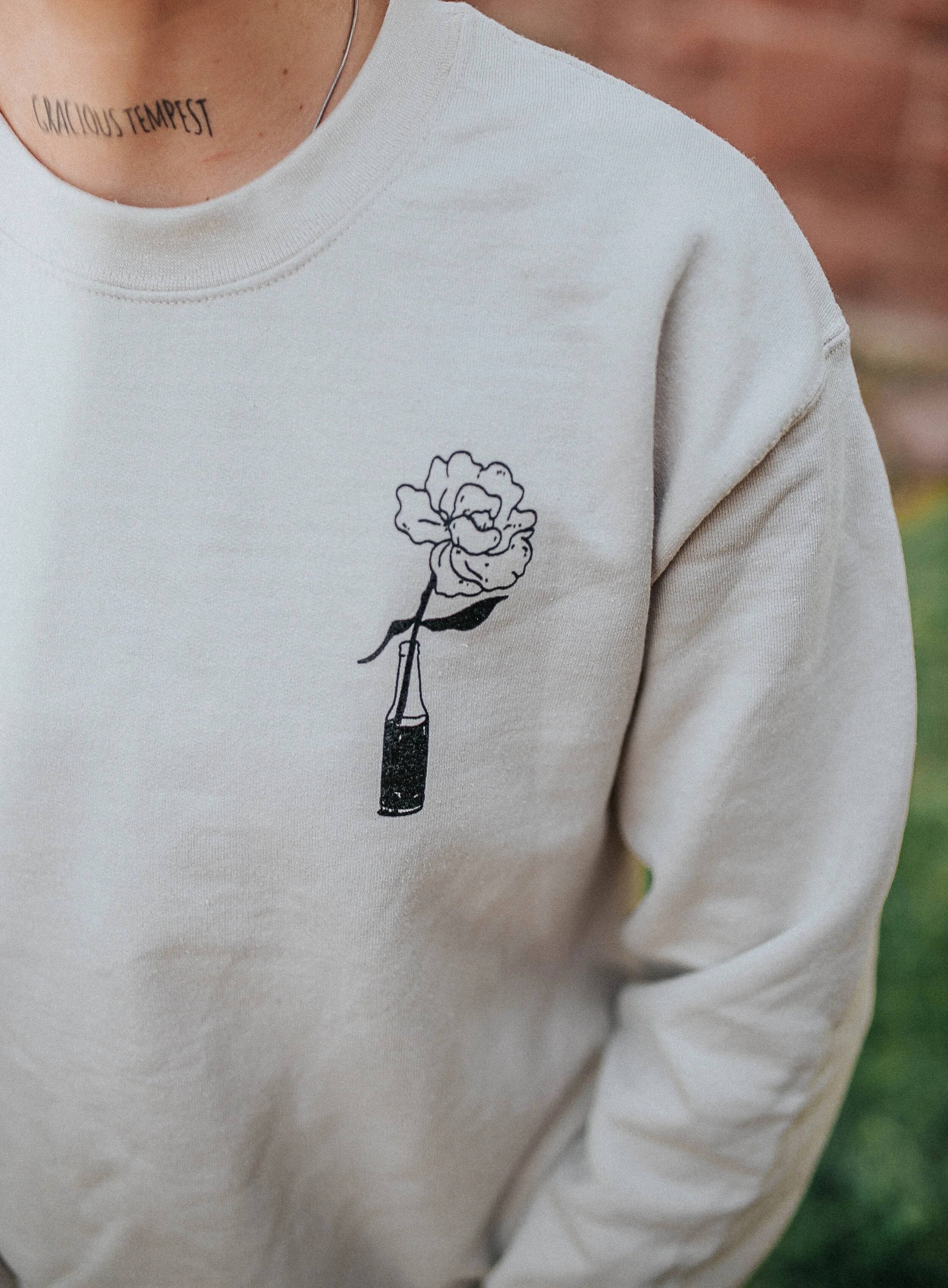 flower sweatshirt