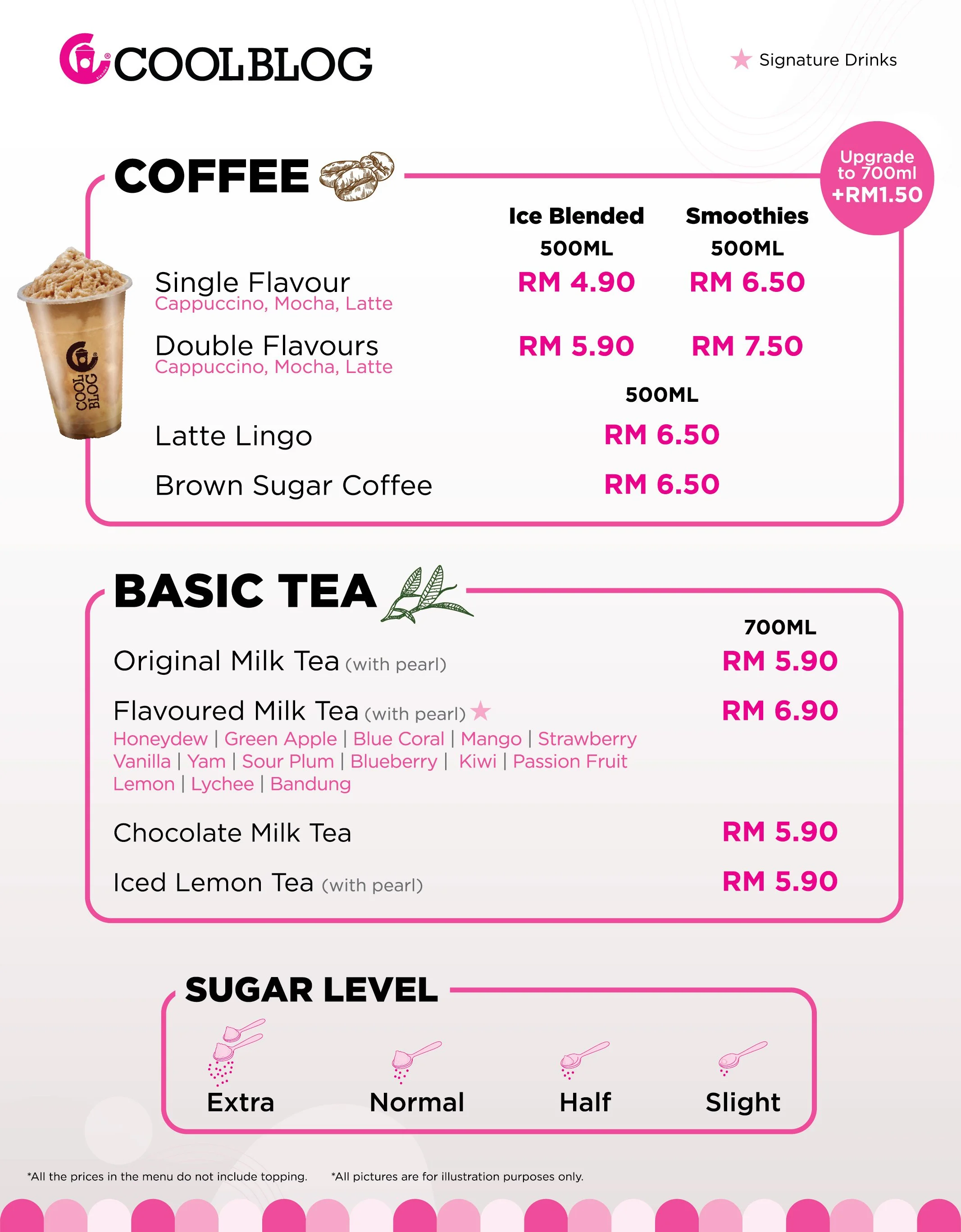 Menu u2014 COOLBLOG Desserts and Beverages