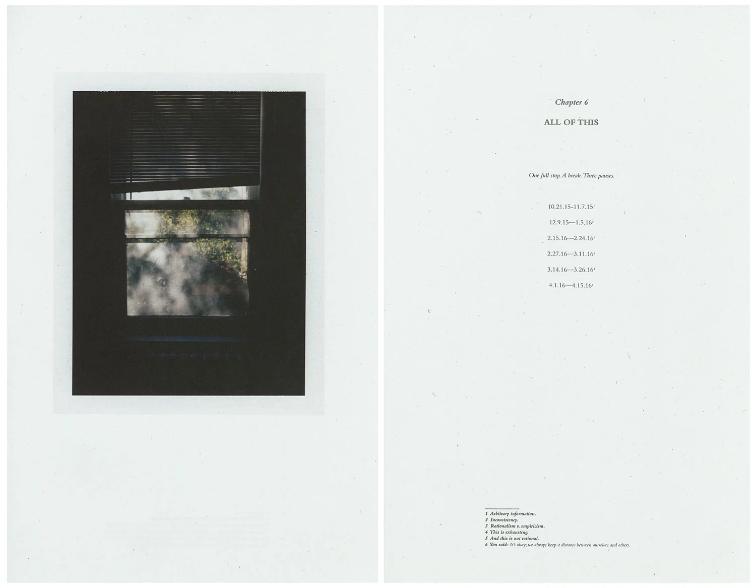 The Epistemology of You, laser-print and risograph book, edition 30, 2016.