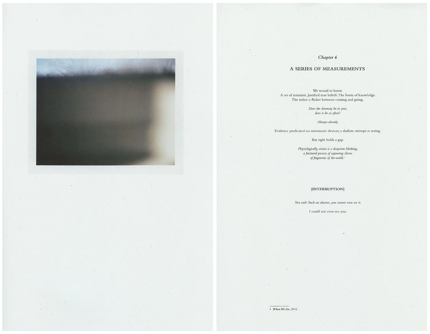The Epistemology of You, laser-print and risograph book, edition 30, 2016.