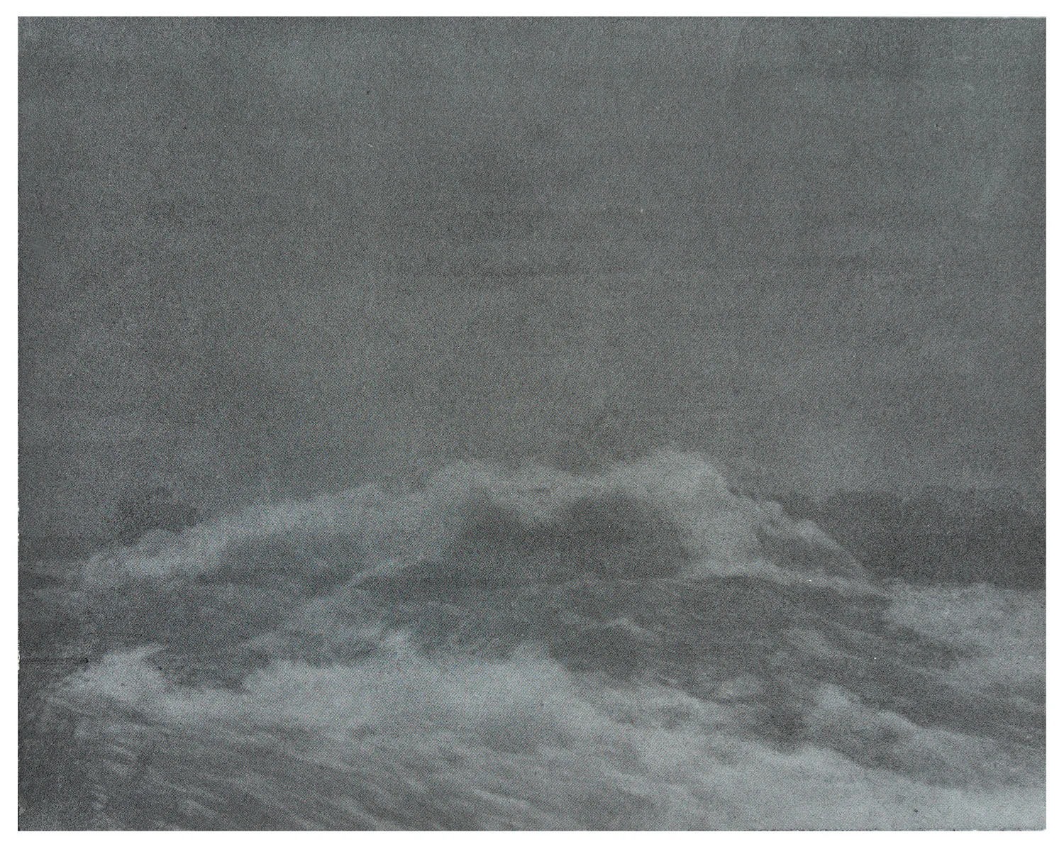 For Seasickness (every love has its landscape) , screen print on stonehenge, 2018.