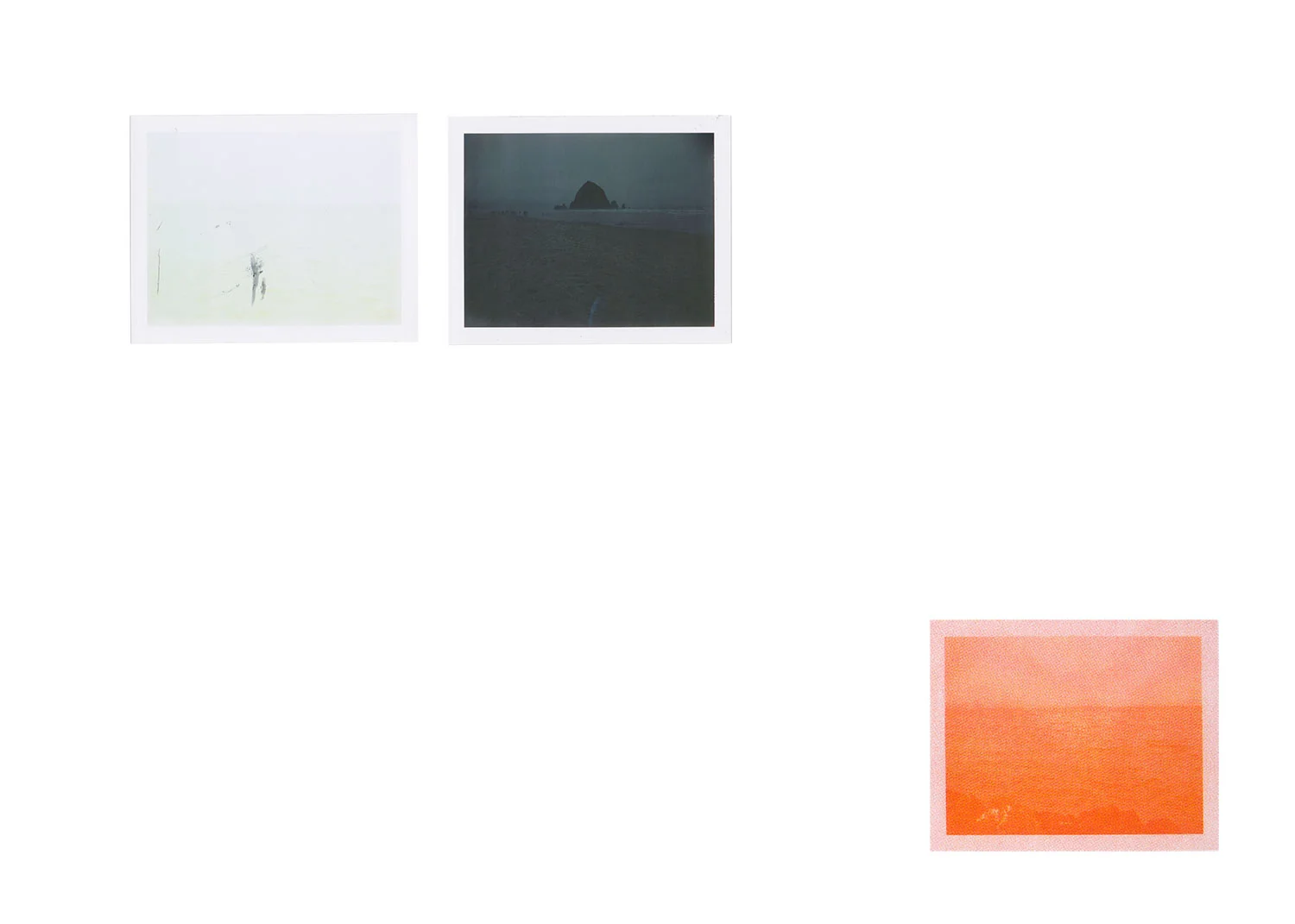 The rest is missing , digital images from FP-100c and risograph, 2018.