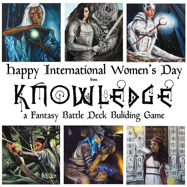 Happy International Women&rsquo;s Day! #internationalwomensday #knowledgethegame #fantasyart #womenartists @laurawhittier_art
