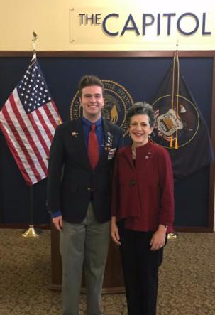 Jeff Worley, CTE student leader at Skyline High School