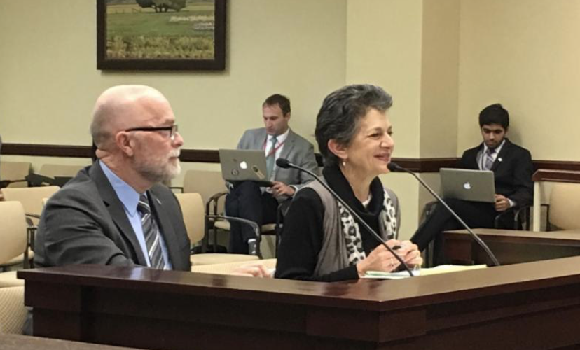 Director of Public Art for the State Jim Glenn and Rep. Arent