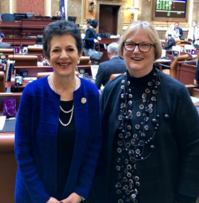 Representative Arent and Former Chief Justice Christine Durham 